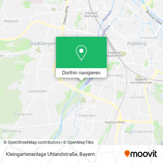 Kleingartenanlage Uhlandstraße Karte