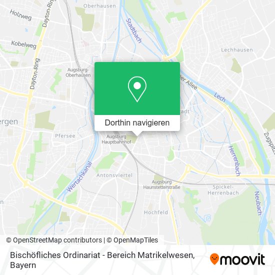 Bischöfliches Ordinariat - Bereich Matrikelwesen Karte