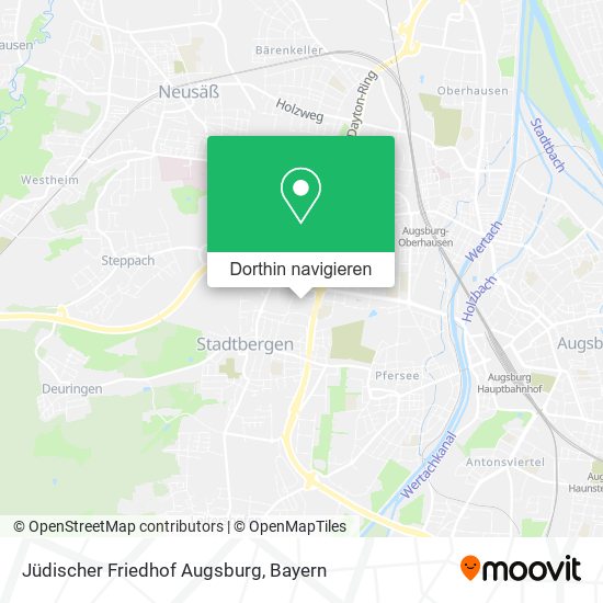 Jüdischer Friedhof Augsburg Karte