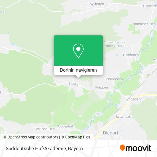 Süddeutsche Huf-Akademie Karte