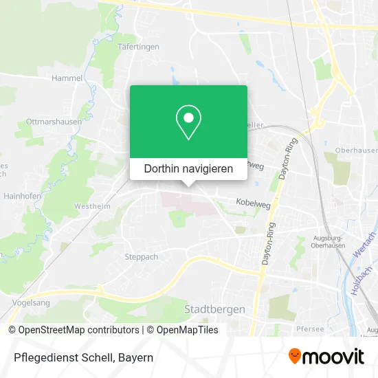 Pflegedienst Schell Karte