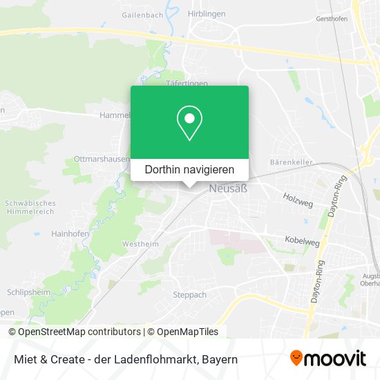 Miet & Create - der Ladenflohmarkt Karte