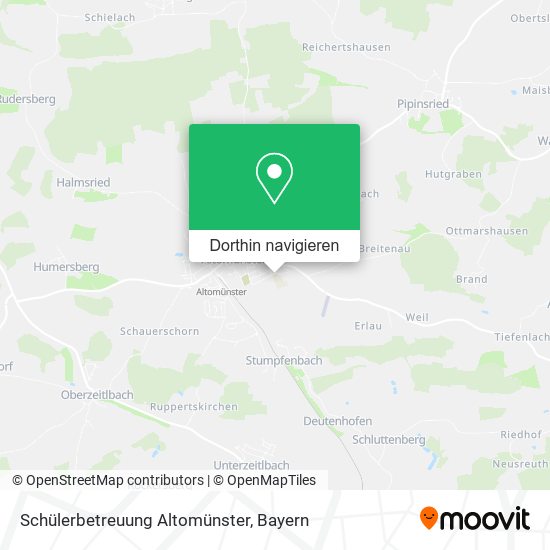 Schülerbetreuung Altomünster Karte