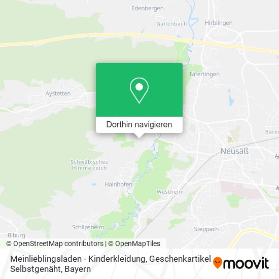 Meinlieblingsladen - Kinderkleidung, Geschenkartikel Selbstgenäht Karte