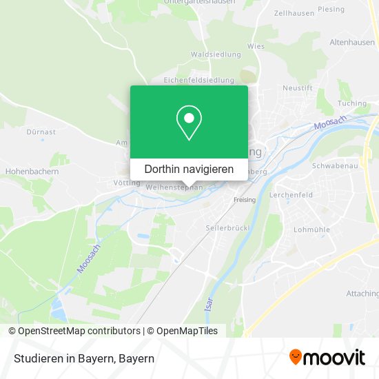 Studieren in Bayern Karte