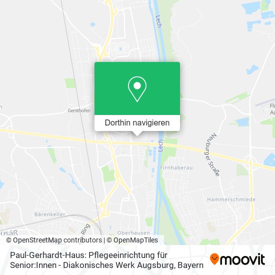 Paul-Gerhardt-Haus: Pflegeeinrichtung für Senior:Innen - Diakonisches Werk Augsburg Karte