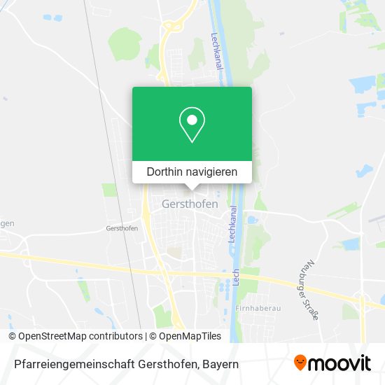 Pfarreiengemeinschaft Gersthofen Karte