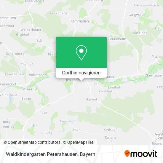 Waldkindergarten Petershausen Karte