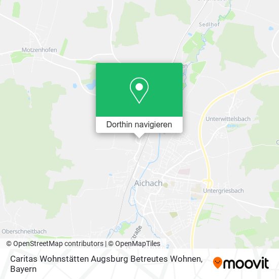 Caritas Wohnstätten Augsburg Betreutes Wohnen Karte