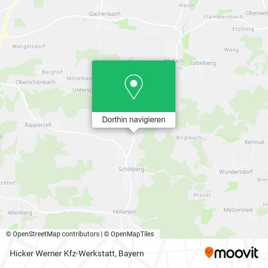 Hicker Werner Kfz-Werkstatt Karte