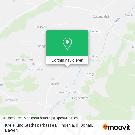 Kreis- und Stadtsparkasse Dillingen a. d. Donau Karte