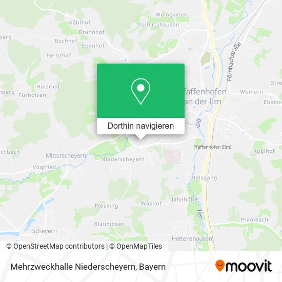 Mehrzweckhalle Niederscheyern Karte