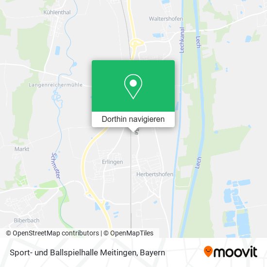Sport- und Ballspielhalle Meitingen Karte