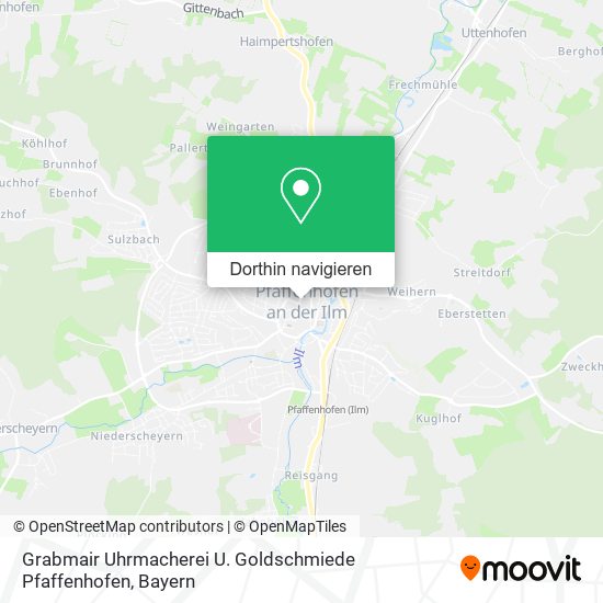 Grabmair Uhrmacherei U. Goldschmiede Pfaffenhofen Karte