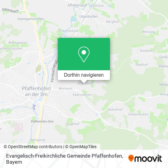 Evangelisch-Freikirchliche Gemeinde Pfaffenhofen Karte