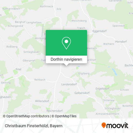 Christbaum Finsterhölzl Karte