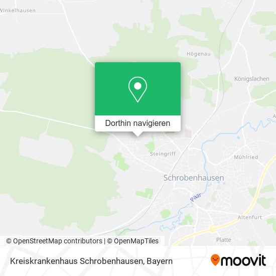 Kreiskrankenhaus Schrobenhausen Karte