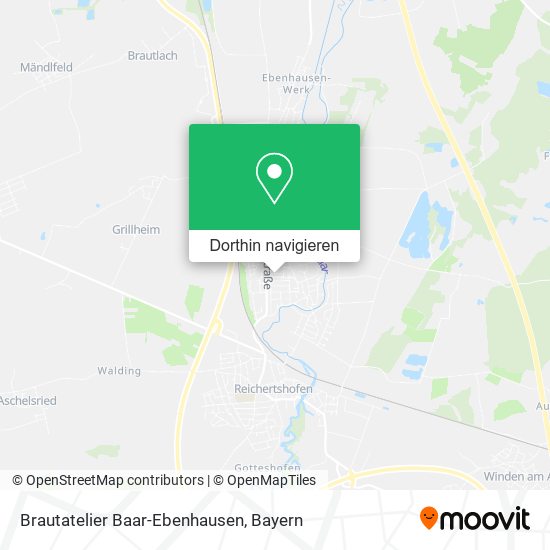 Brautatelier Baar-Ebenhausen Karte