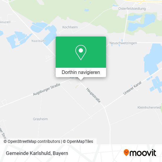 Gemeinde Karlshuld Karte