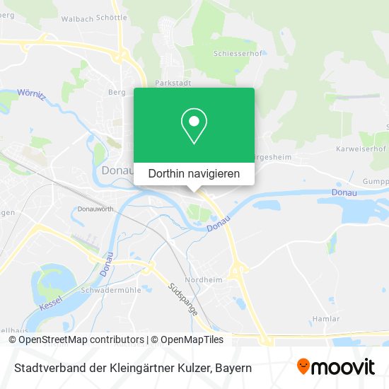 Stadtverband der Kleingärtner Kulzer Karte