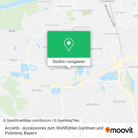 Accenti - Accessoires zum Wohlfühlen Gardinen und Polsterei Karte
