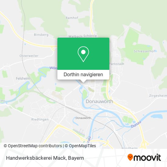 Handwerksbäckerei Mack Karte