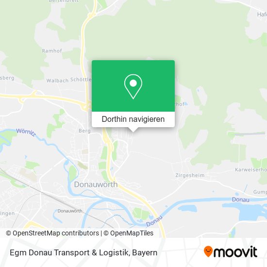Egm Donau Transport & Logistik Karte