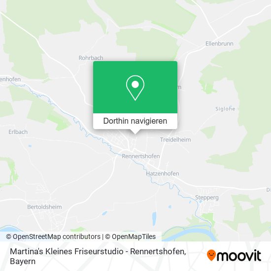 Martina's Kleines Friseurstudio - Rennertshofen Karte