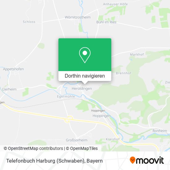 Telefonbuch Harburg (Schwaben) Karte