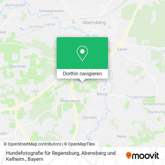 Hundefotografie für Regensburg, Abensberg und Kelheim. Karte
