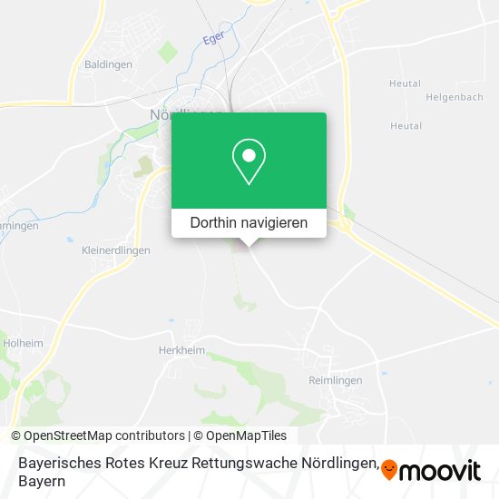 Bayerisches Rotes Kreuz Rettungswache Nördlingen Karte