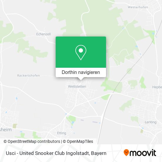 Usci - United Snooker Club Ingolstadt Karte