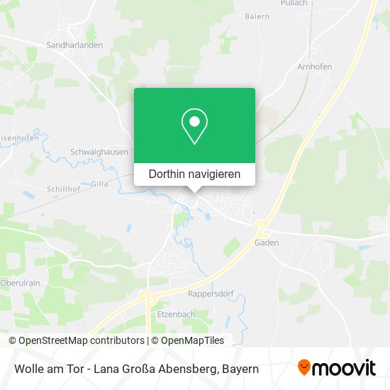 Wolle am Tor - Lana Großa Abensberg Karte
