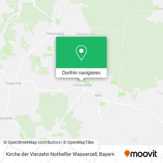 Kirche der Vierzehn Nothelfer Wasserzell Karte