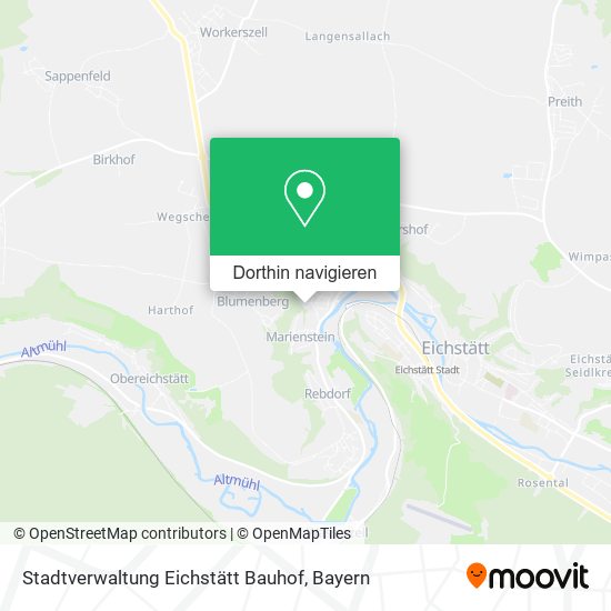 Stadtverwaltung Eichstätt Bauhof Karte