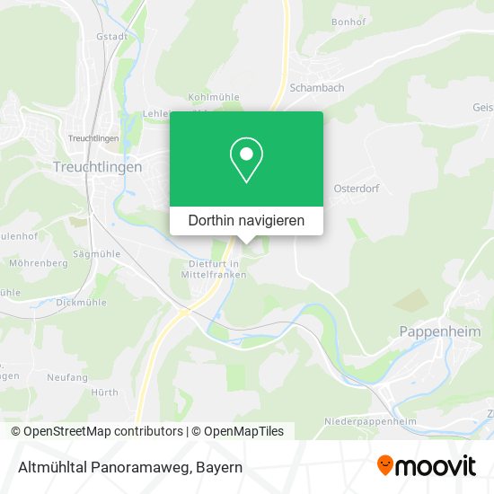 Altmühltal Panoramaweg Karte