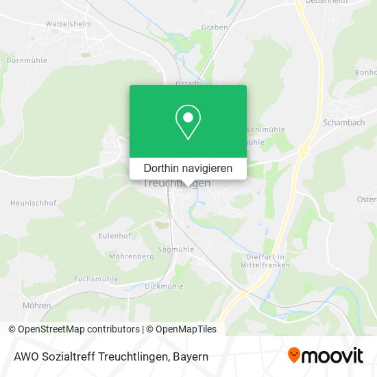 AWO Sozialtreff Treuchtlingen Karte