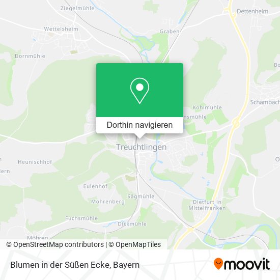Blumen in der Süßen Ecke Karte