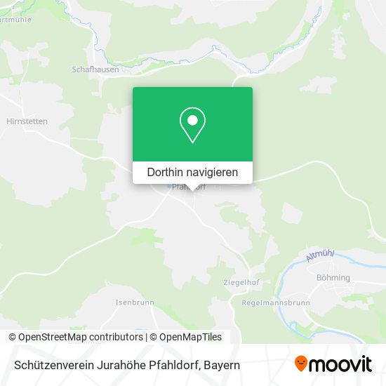 Schützenverein Jurahöhe Pfahldorf Karte