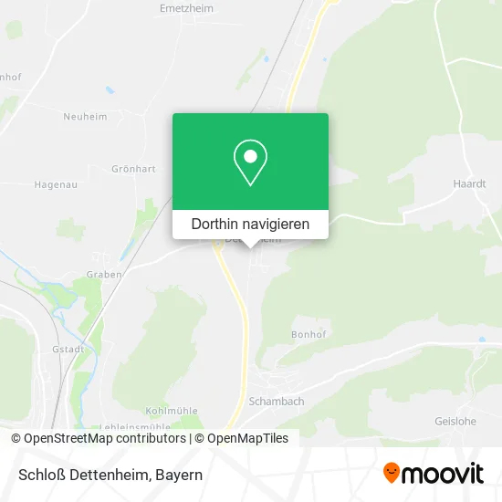 Schloß Dettenheim Karte