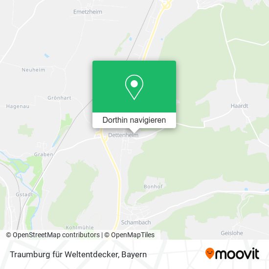Traumburg für Weltentdecker Karte