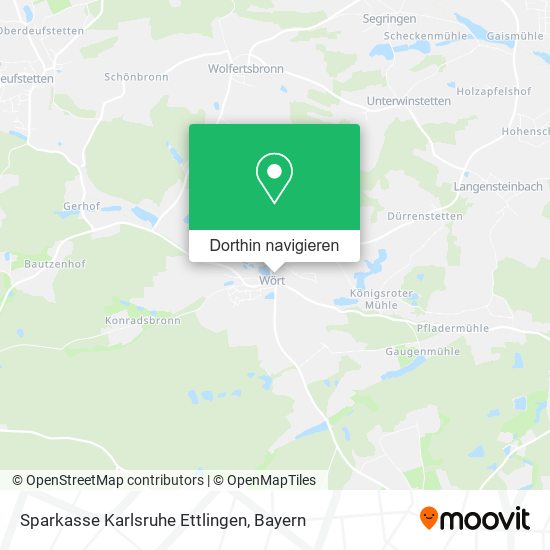 Sparkasse Karlsruhe Ettlingen Karte