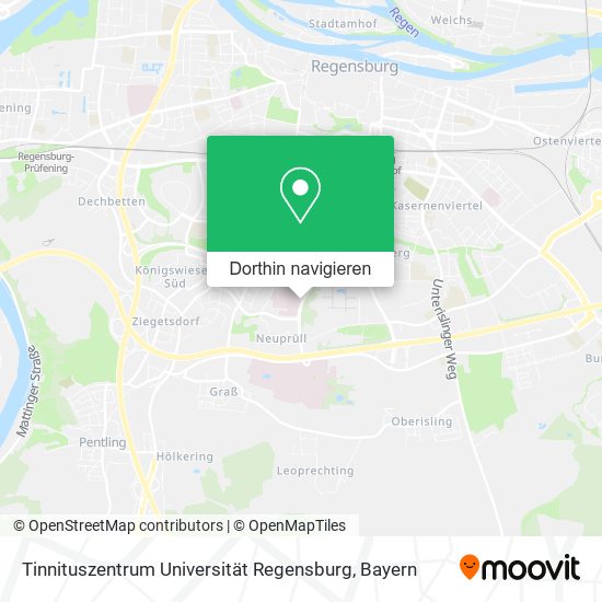 Tinnituszentrum Universität Regensburg Karte