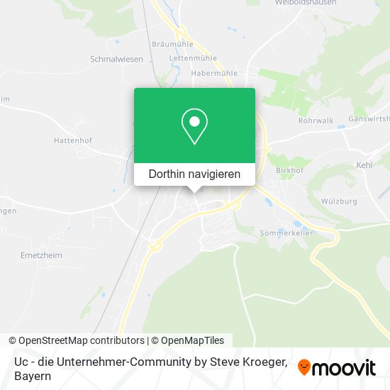 Uc - die Unternehmer-Community by Steve Kroeger Karte