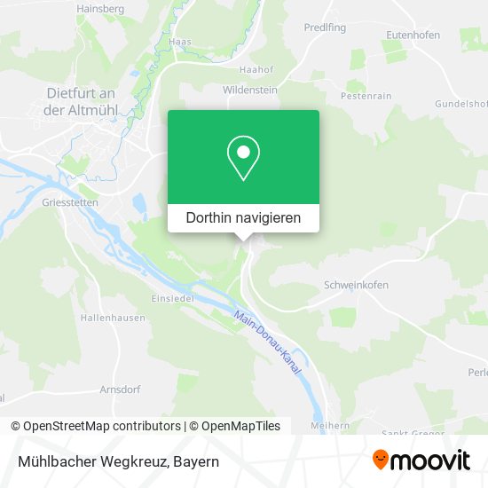 Mühlbacher Wegkreuz Karte