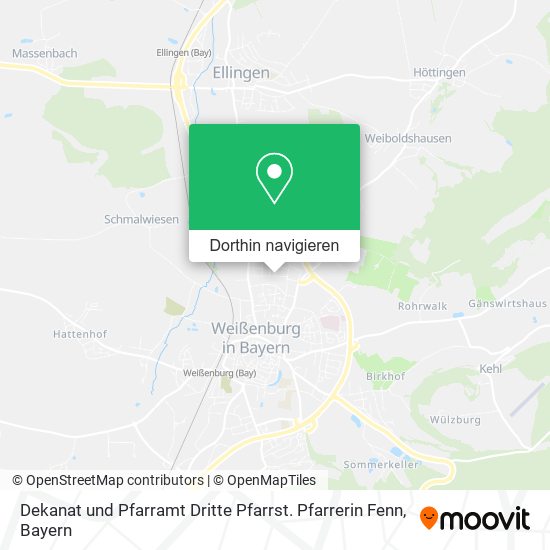 Dekanat und Pfarramt Dritte Pfarrst. Pfarrerin Fenn Karte