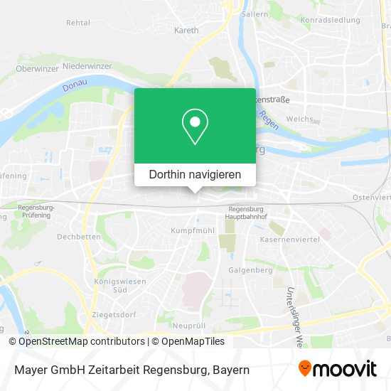 Mayer GmbH Zeitarbeit Regensburg Karte