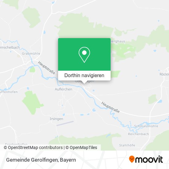 Gemeinde Gerolfingen Karte