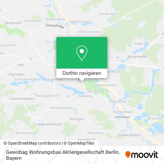 Gewobag Wohnungsbau Aktiengesellschaft Berlin Karte