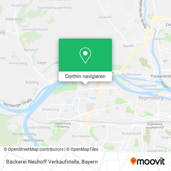 Bäckerei Neuhoff Verkaufstelle Karte